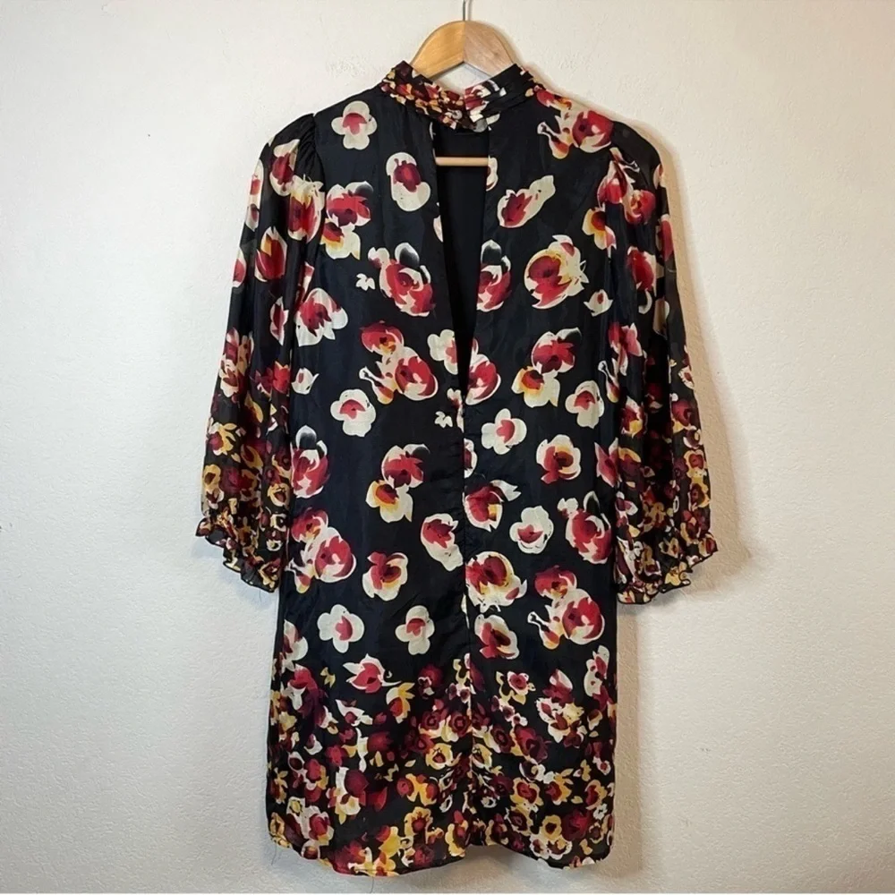 Aryn K Black Floral Mini Dress - Picture 8 of 16
